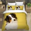 Dog Animal Single Size Bedding Set for Adults Kids,3D Print Soft Microfiber Quilt Cover Cartoon Farm Animal Comforter Cover Set
