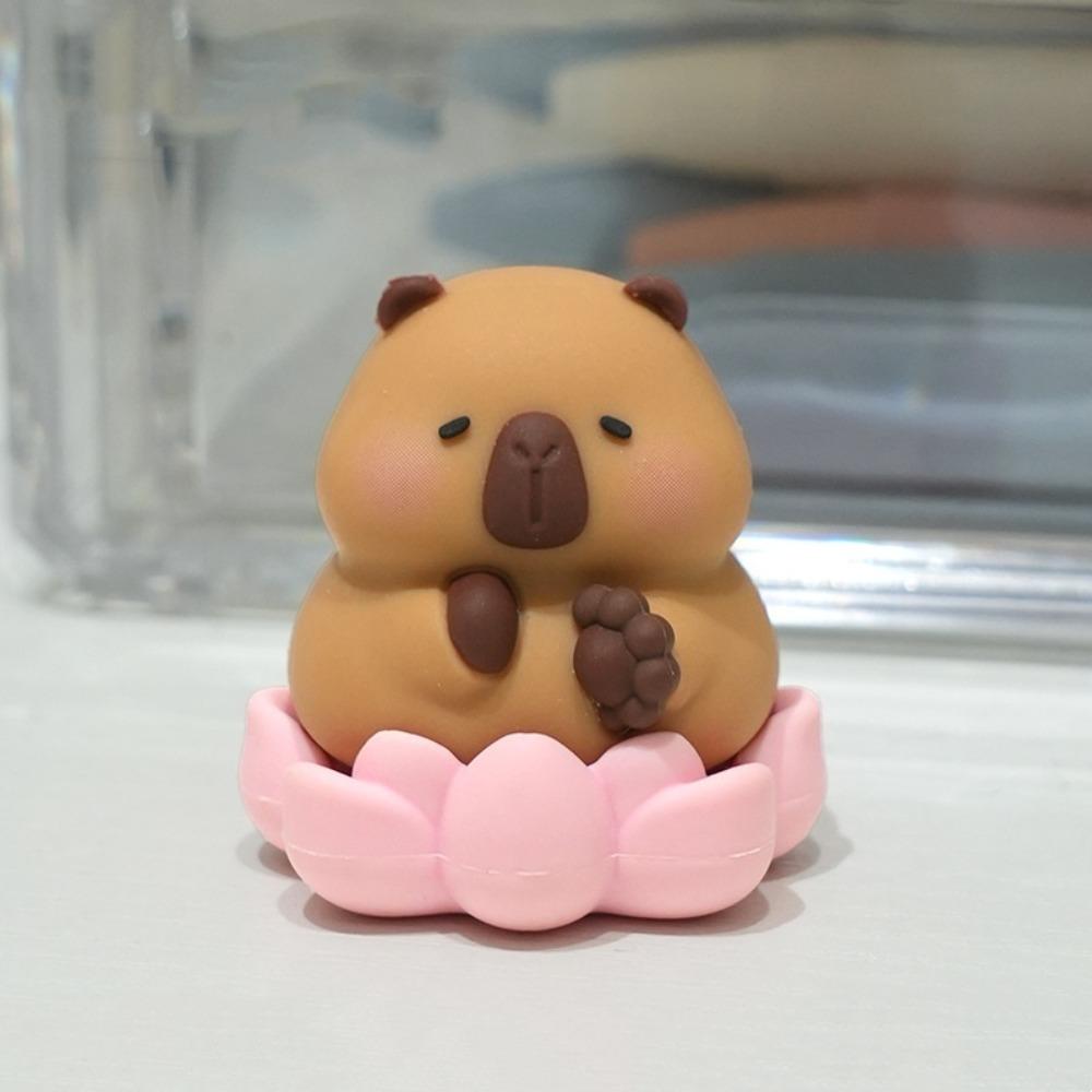 Navigator Screen Capybara Screen Figurine Cute Animal Capybara Ornament Model  Center Console