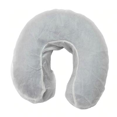 25 piezas/bolsa de funda de cuna de descanso Beaty Shop, funda de almohada desechable de tela no tejida para SPA, funda de almohada portátil en forma de U para masaje facial