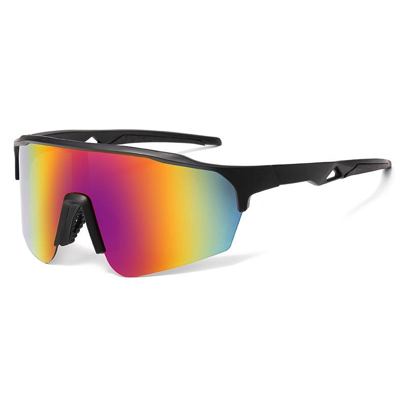 New Ski Sports Sunglasses Outdoor Cycling Sunglasses Integrated Bicycle Windshield Glasses YK9862