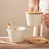 Hund Katze 3D Form Tasse Cartoon Keramik mit Deckel Niedliche Tasse Kaffee Tassen Geburtstagsgeschenk Dessert Milch Tassen Heimdekoration Paar