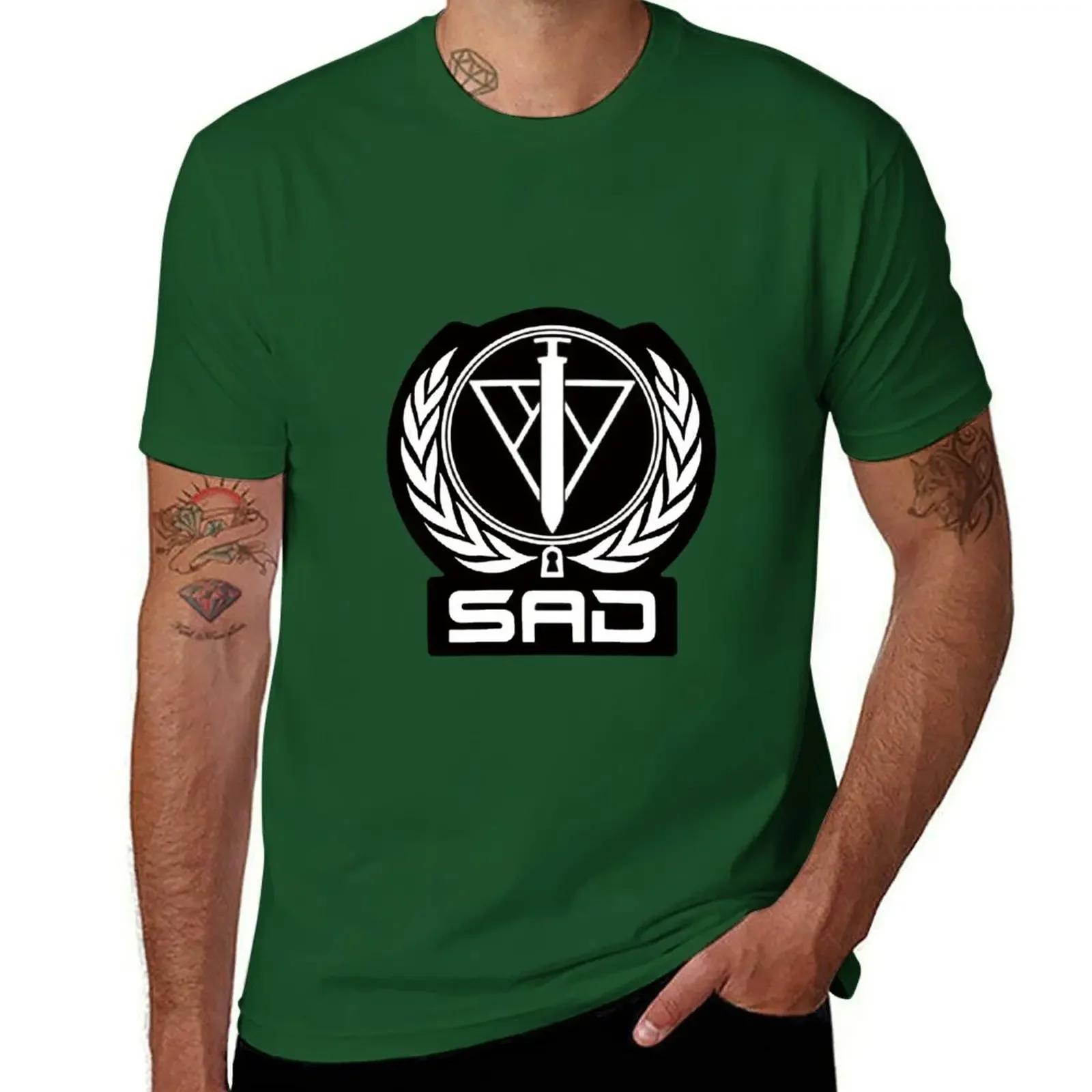 

SAD Psycho Pass Inspired Emblem T-Shirt new edition for a boy workout shirts for men 4XL