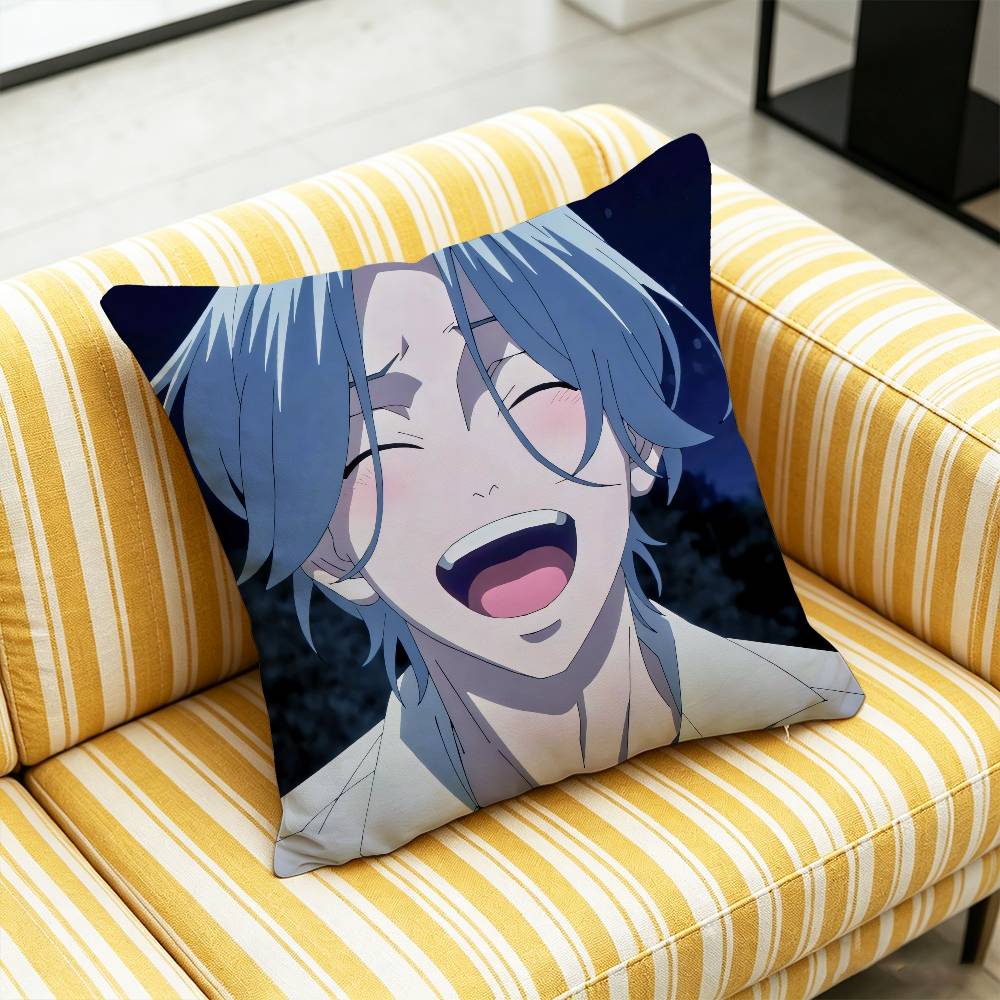 For SK8 The Infinity Reki Langa Snow Throw Pillow Cover Case Custom Decorative Pillowcase Accent Cushion Covers DIY Gift