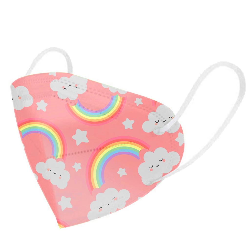 Children'S Printed High-Density Mask  Wind And Mist Pollution  Fi