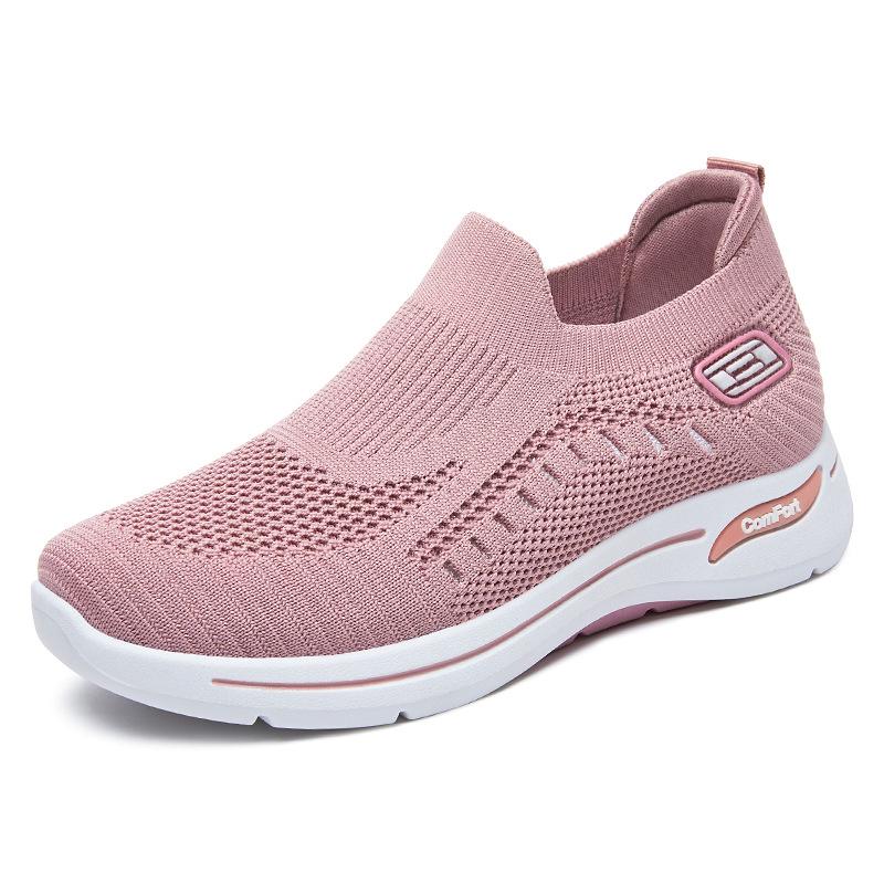 Men's Breathable Flyknit Slip-On Casual Shoes