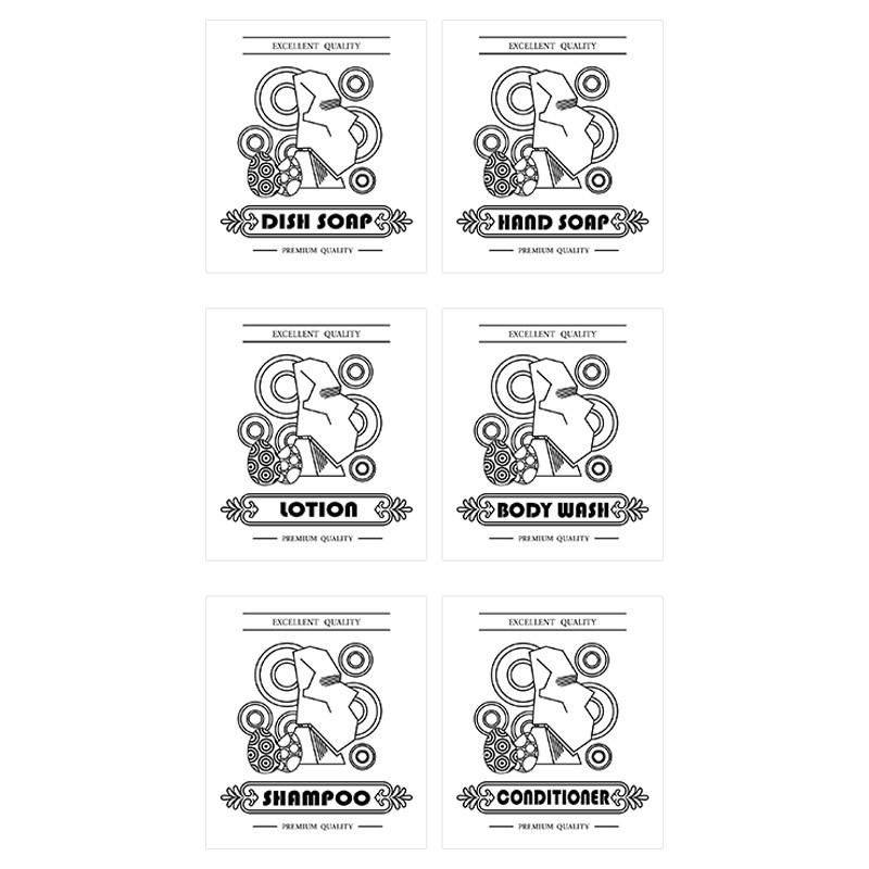 

6шт/комплект пасхальные наклейки яйцо/кролик дозатор мыла этикетка для хранения банок лосьон кондиционер наклейки на бутылки весенний фестиваль style 6