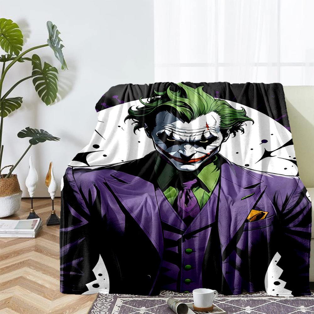 Joker Theme Printed Blanket - Perfect for Couch, Bed, Travel & Outdoor Use | Machine Washable, Cozy & Durable.