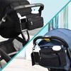 Universal Stroller Organizer  with Waterproof Insulated Cup Holder for Stroller like Uppababy Baby Jogger