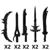 MOC Medieval Building Block Soldier Figure Weapon Accessories Battle Axe Bow Arrow Sword Sheath Shield Assembly Puzzle Brick Toy