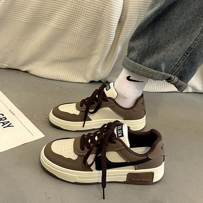 Internet Celebrity Explosion Hong Kong Style Platform Sports Shoes Women's Summer Breathable Versatile Niche 2025 New Niche Design Board Shoes