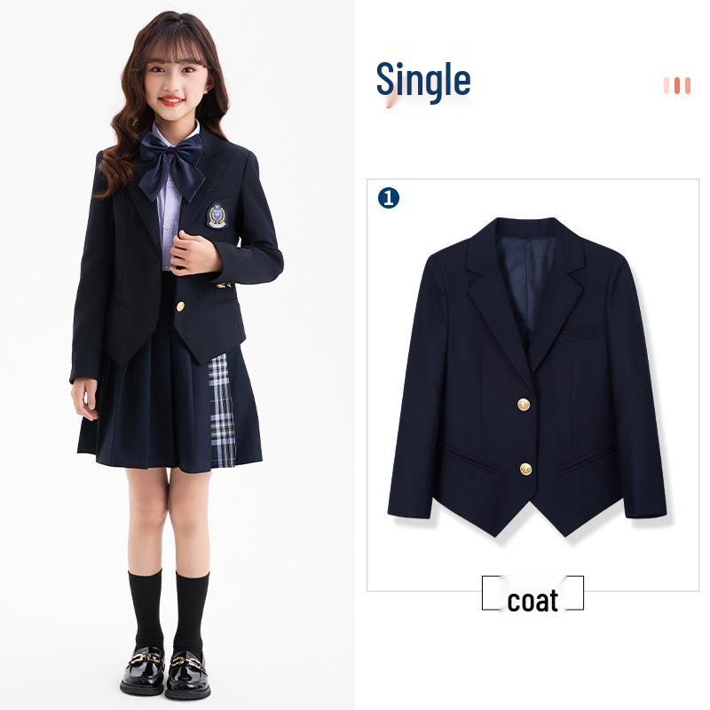 Children's Autumn/Winter Suit: Long-Sleeved Jacket & Pants Set for Boys & Girls - School/Kindergarten Uniform