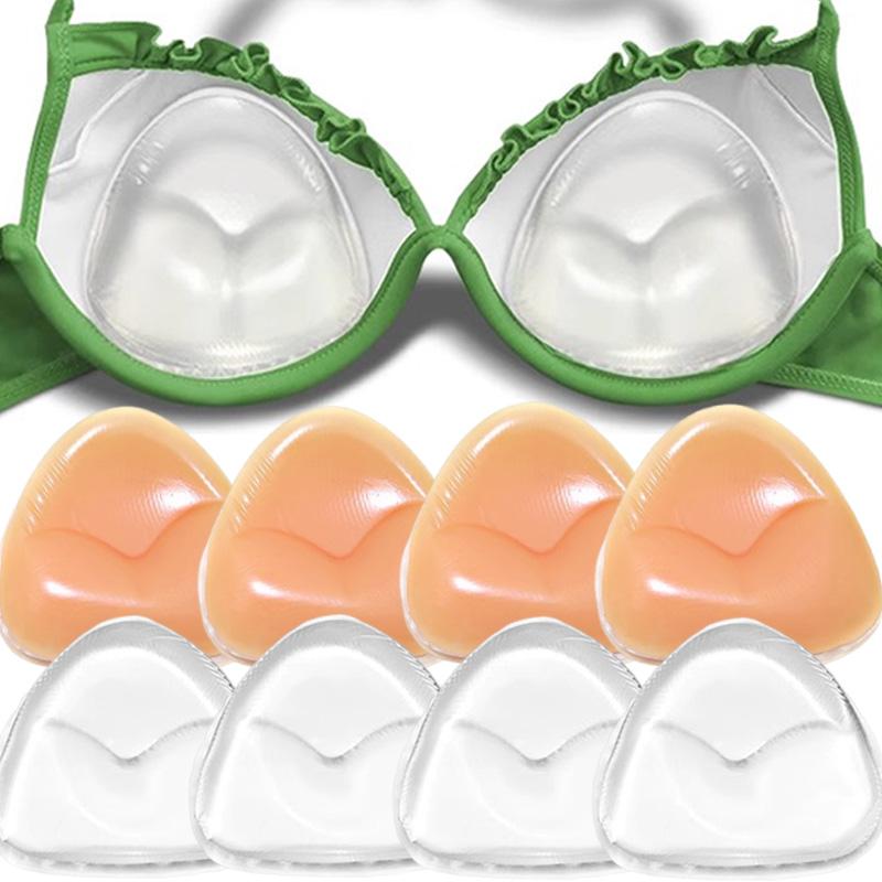 Invisible Push-up Silicone Bra Inserts Breast Pads Sticky Bra Cup Women Thicker Nipple Cover Patch Bikini Inserts for Swimsuit