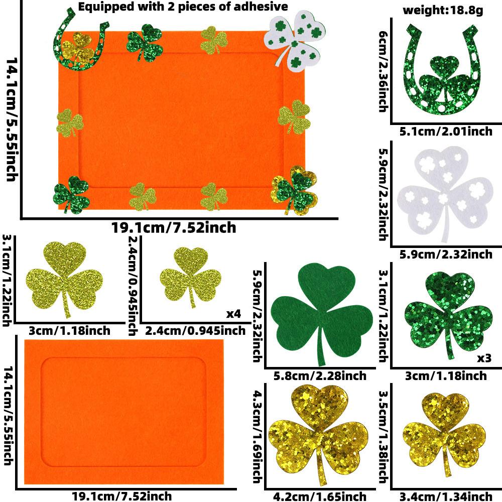 Diy Colorful Irish Photo Frame Set In Orange Yellow Green Shades Perfect For St Patricks Day Festivities And Decor Home