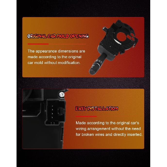 cciyu Multi-Function Switch 56049823AB Turn Signal Headlamp Windshield Wiper Switch Fit 2007-2008 for Chrysler Aspen, 2005-2010 for Dodge Dakota,