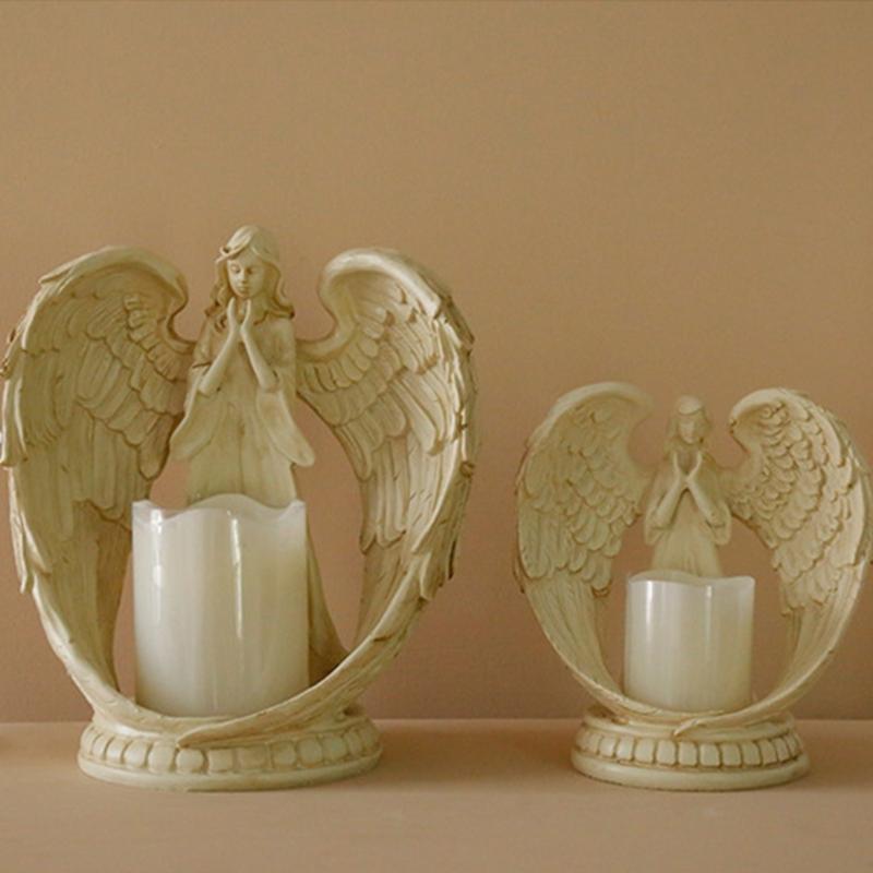 Resins Praying Angeled Scented Candlestick Ornament Prayer Angeled Aromatherapys Candlestick Wedding