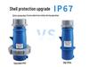 IP67 Waterproof 32A Single-Phase 220V Industrial Plug Coupling Socket - JH2232