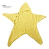 Cozy Wool Yarn Sleep Bag Star Knit Baby Sack, Christmas Newborn Swaddle with Hood, Cute Photo Outfit Soft Romper for 0-3 Months, Holiday Elastic Wrap