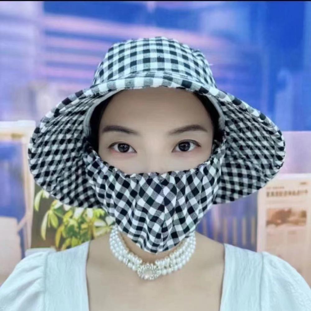 Anti-uv Agricultural Work Hat Shawl Women's Ponytail Hat Hot Sale Fisherman Hat  Four Seasons