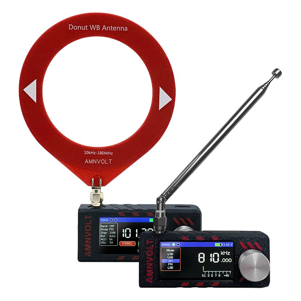 SI4732 LSB USB AM FM FM/AM Radio 1.9inch IPS Screen HF SW MW VHF Radio with Antenna Portable Radio DSP Radio