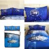 Stunning 3d Shark Duvet Cover With Pillow Cases Marine Animal Quilt Bedding Set New