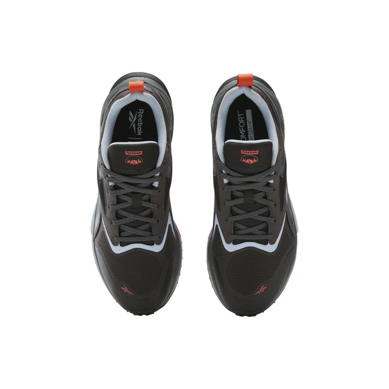 Reebok Slip Resistant, Abrasion Resistant, Breathable Low Top Casual City Commute Running Shoes Women's Black Blue Sneakers 100209971