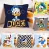 Cute HDonaldsDuckS Case Plush Fabric Soft Pillowcase Double Sided Print Cushion Cover Household Gifts