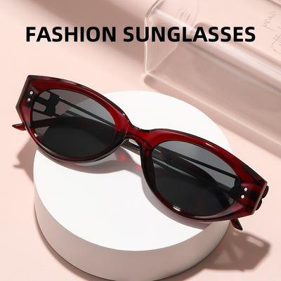 Trendy Cat Eye Sunglasses Retro Fashion Sun Protection High-end Feel Metal Legs Outdoor Travel Sunglasses UV400 Shades Eyewear
