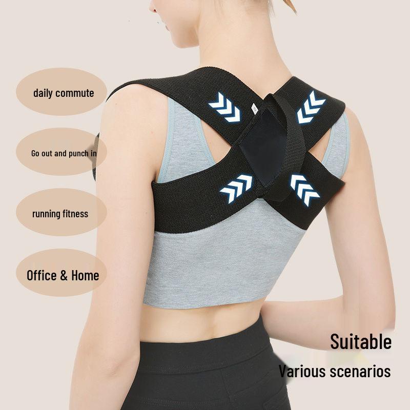 

Пояс для коррекции осанки: Поддержка спины и груди для выравнивания плеч и расширения мышц Standard [Black]