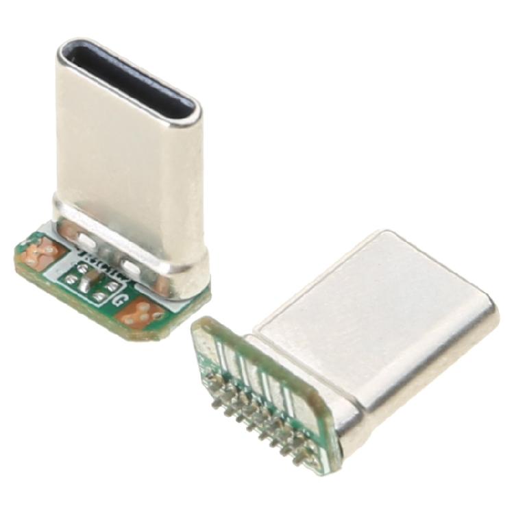 Zásuvka USB 2.0 Konektor USB 4Pin/Type C 5Pin Pro montáž na desku plošných spojů Rovné vložení Konektor PCB Adaptér pro výměnu