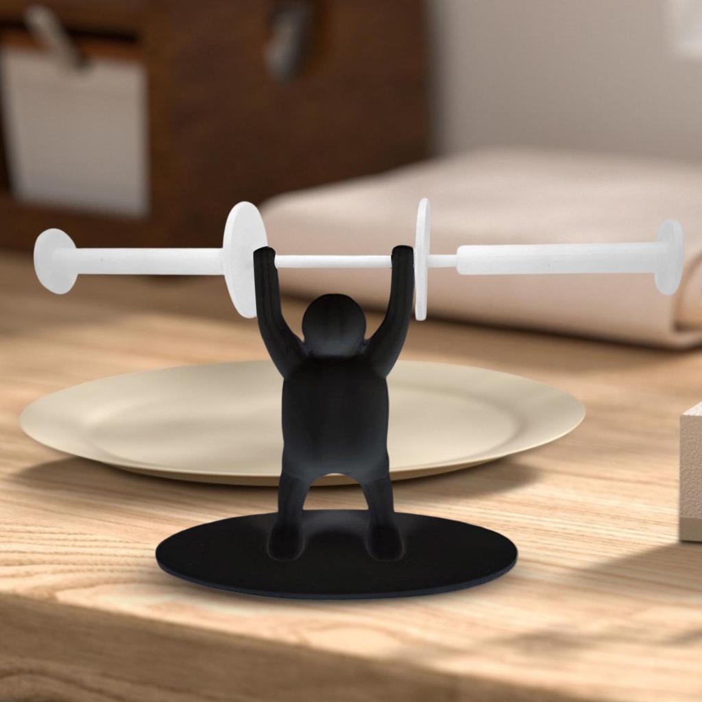 Counter Paper Towel Holder Horizontal Tissue Roll Storage Weight Lifting Men Decorative Paper Towel Holder For School Trips