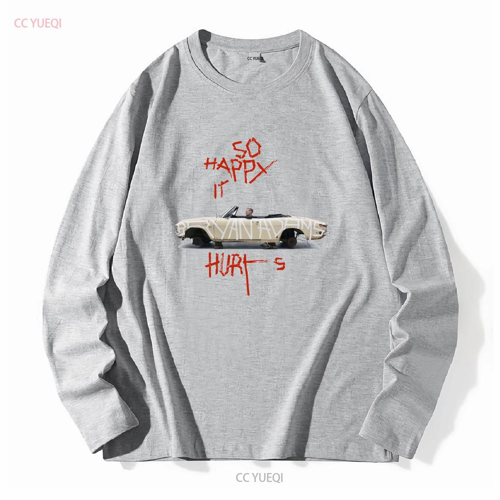 Bryan Adams So Happy It Hurts Tour Maglietta Taglia Completa S 5xl Manica Lunga o Corta Lavaggio Vintage Uomo Unisex Streetwear Casual