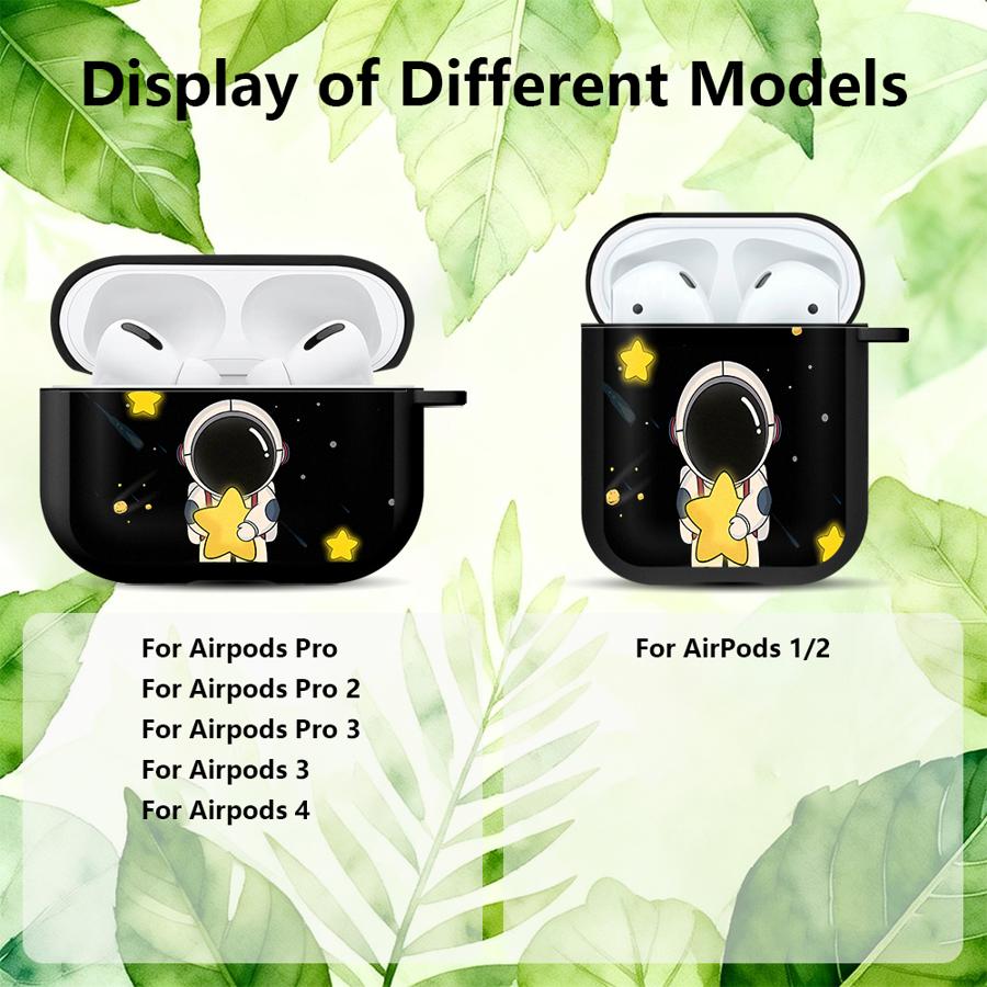 Cute Astronaut Print Case For Airpods 2 Pro 4 Pro3 1 Pro2 3 Earphone Cases Cover
