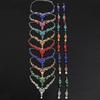 Elegant Necklace Earrings Set Rhinestone Bridal Jewelry Set  Women's Accessories