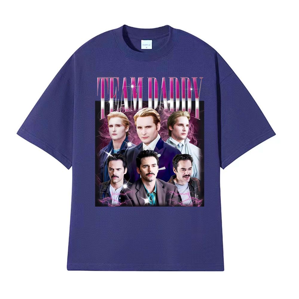 Team Daddy Twilight Vintage Movie Graphic Tshirt Streetwear Unisex Classic Fashion T Shirts Unisex Oversized High Quality Tshirts
