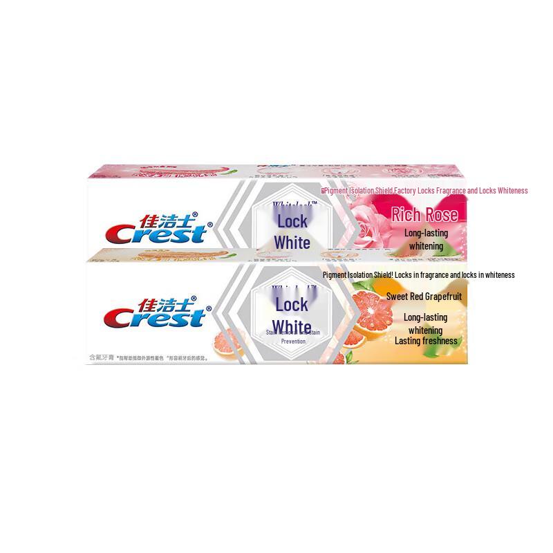 Crest Dual Color Lock Whitening Toothpaste