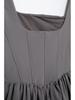2024 Autumn Women's European & American Fashion Pleated Bodycon Corset Dress