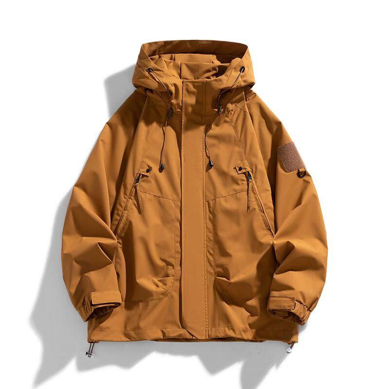 American-Style Waterproof & Windproof Spring/Autumn Jackets for Men & Women: Trendy All-Match Mountaineering Sportswear