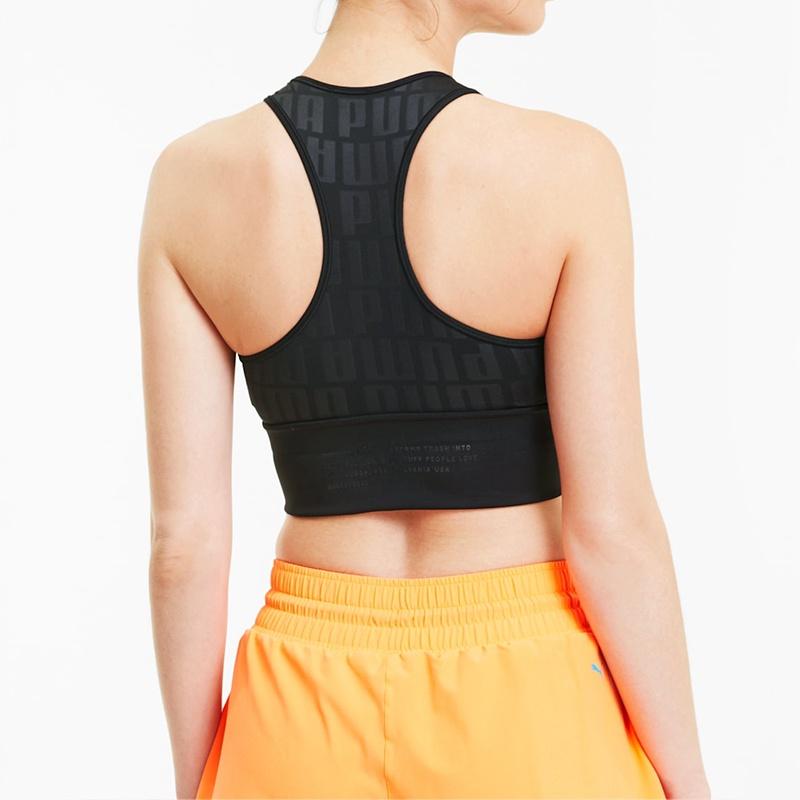 (WMNS) PUMA Mid Impact Bra Top 'Black' Women's 519564-01