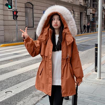 Autumn and Winter Plus Velvet Jacket Women's Loose Cotton Jacket Short Hooded Style Overcomes Casual Cotton Jacket