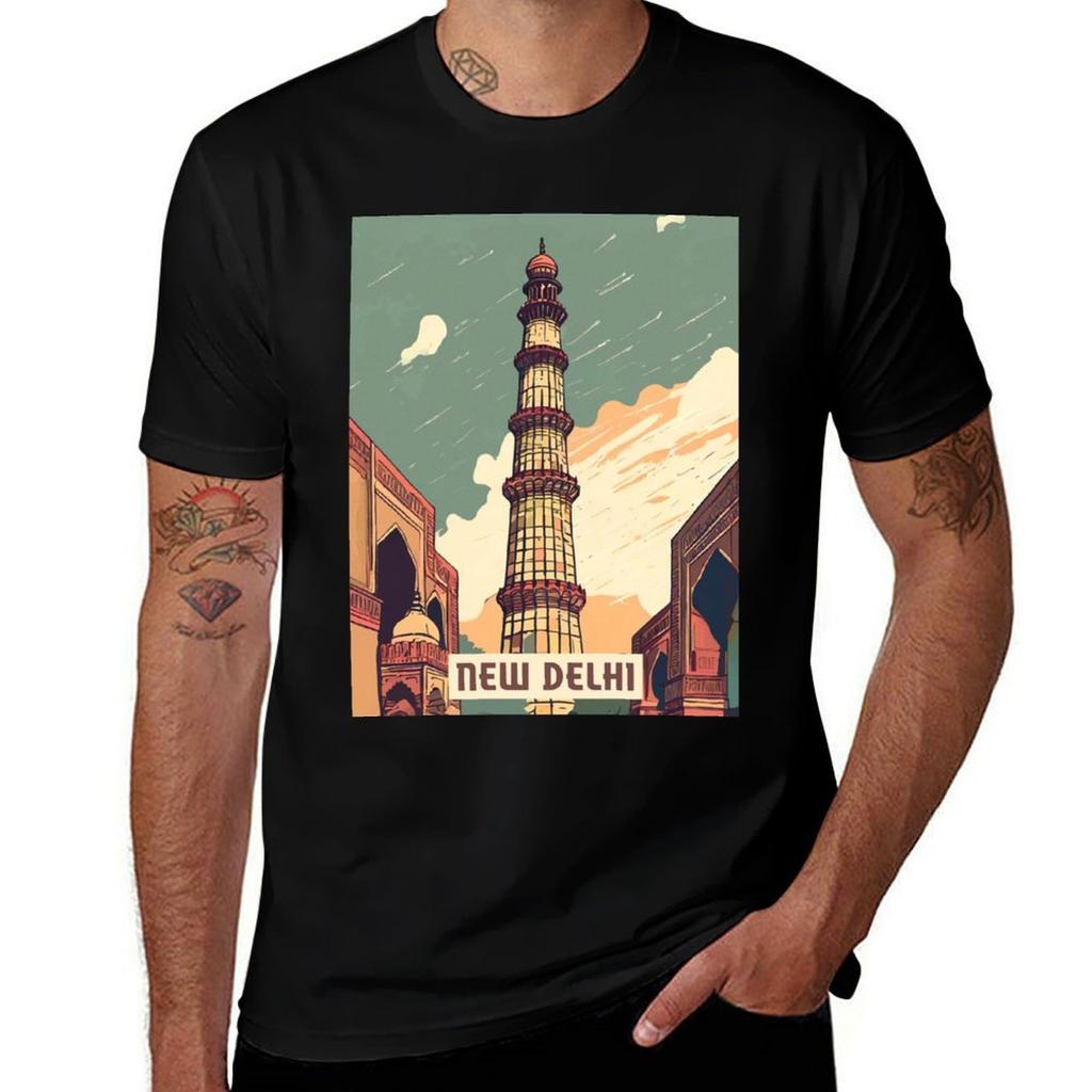 New Delhi Tshirt Casual Street Style Short Sleeve Tee