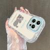 Applicable To Apple 15 Mobile Phone Case Iphone14promax Cute Puppy 13 Mirror 12/11 Transparent Soft Edge