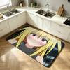 To Love Ru Golden Darkness Yami Shower Room Absorbent Small Floor Mat Soft Comfortable Decorative Foot Mat