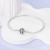 925 Silver Bracelet Heart Perfume Colorful Zircon Clasp Snake Chain Fit Original Charms DIY Jewelry