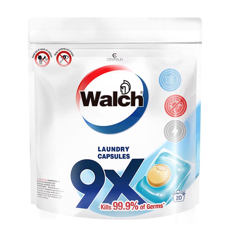 Walch 9X Antibacterial Laundry Detergent Pods