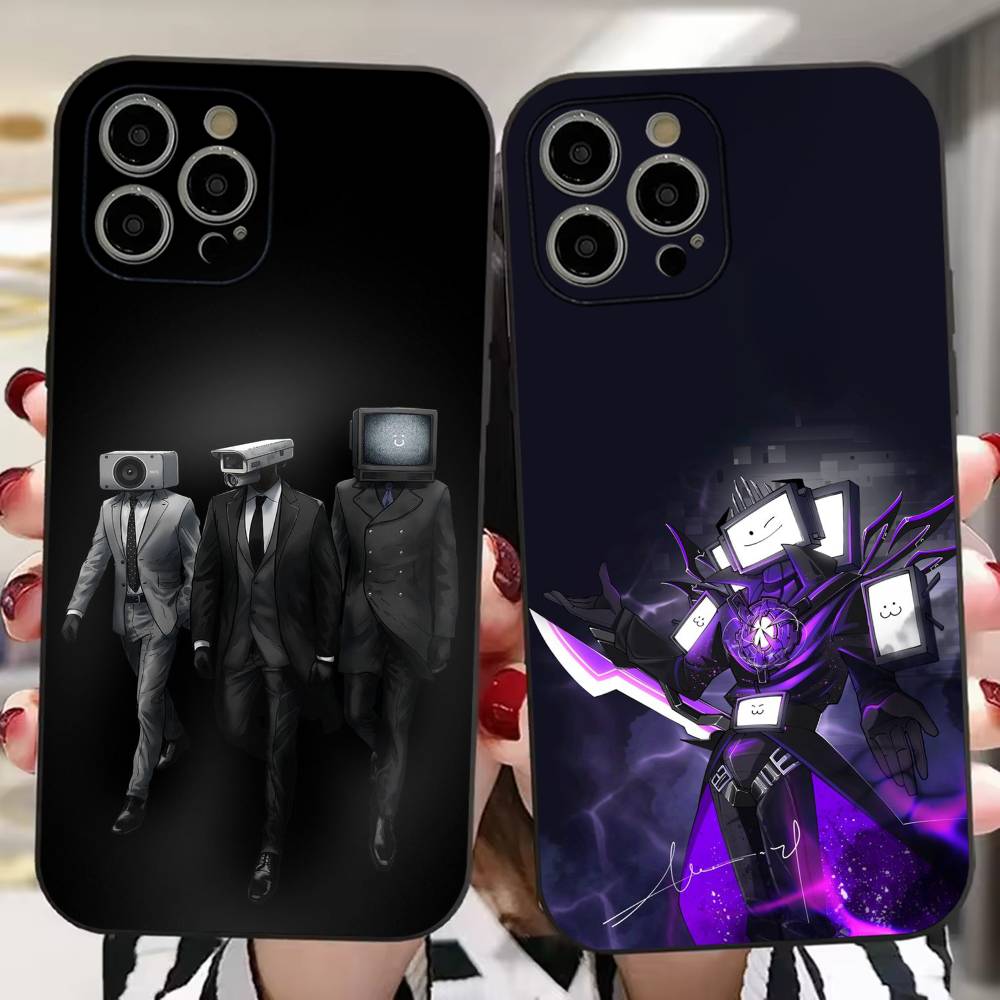 Skibidi T-Toilet ANIME Phone Case For iPhone 16 15 14 13 12 11 PRO MAX PLUS Mini TPU Soft To Skin-friendly Case
