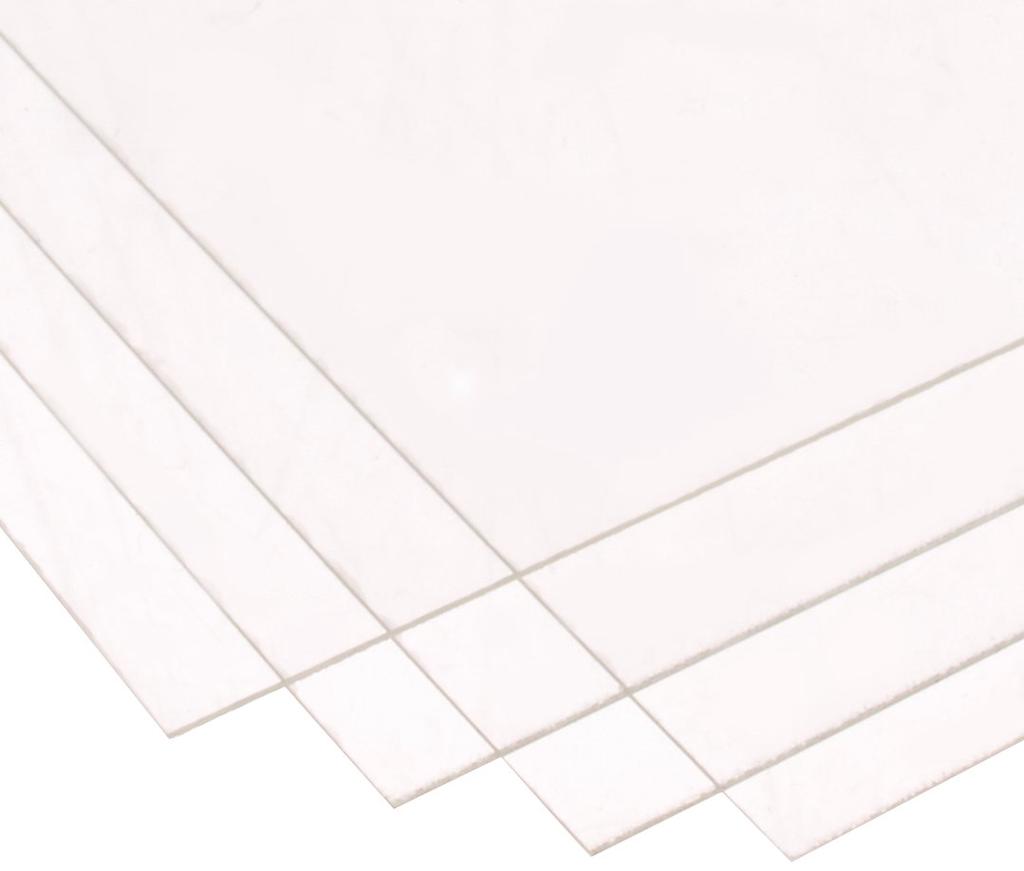 Tamiya Fun Craft Series No. 191 Clear Plastic Sheets, 0.3mm Thick, B4 Size, 4 Sheets, Craft Materials, 70191