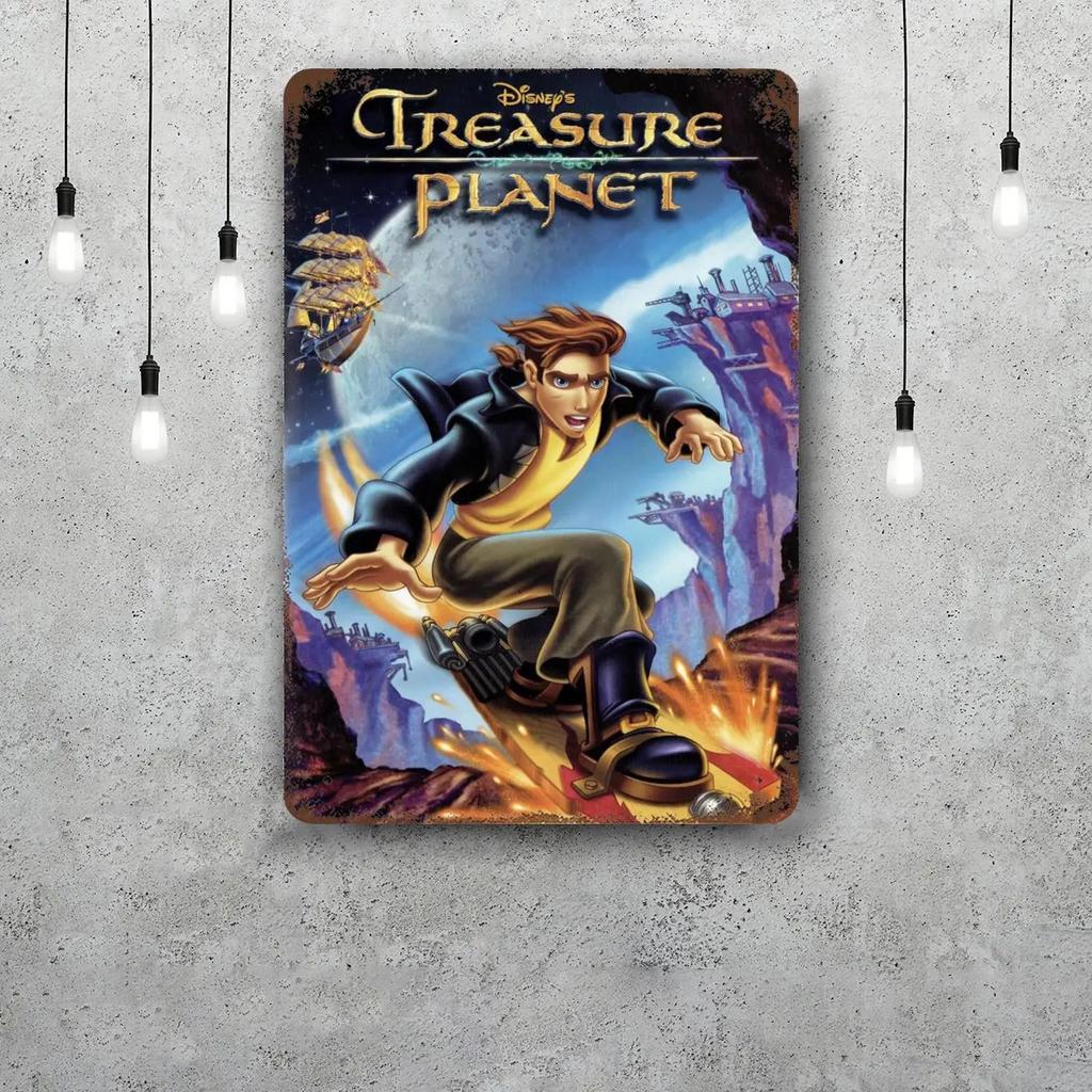 Treasure Planet Metal Signs wall decor Vintage Tin Signs Captain Metal Poster Decor for Bar Pub Club Wall Decoration