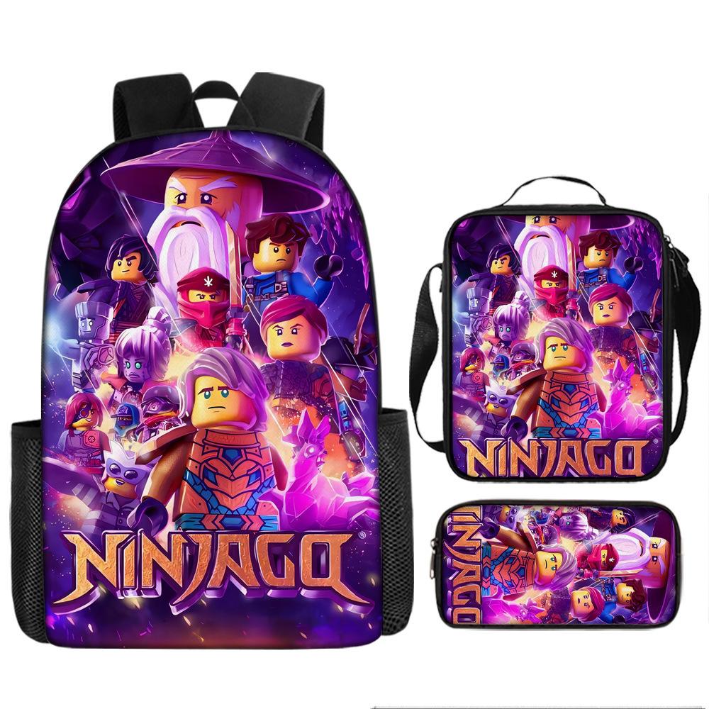Cartoon-Rucksack-Set 3 Teile Leichte Schultasche für Mittelschüler Umhängetasche