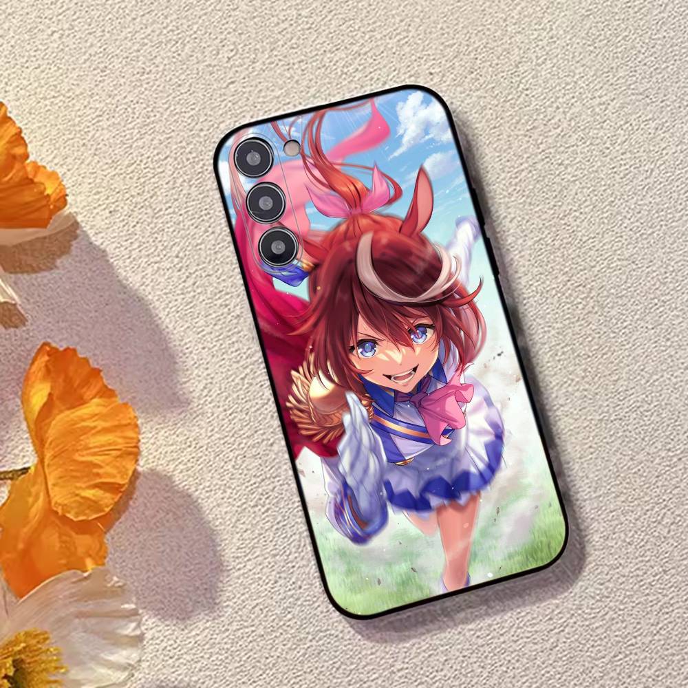 Anime U-UmamusumeTokai Teio Phone Case For Samsung Galaxy A73,A72,A71,A70,A53,A52,A51,Soft Silicone Black Cover