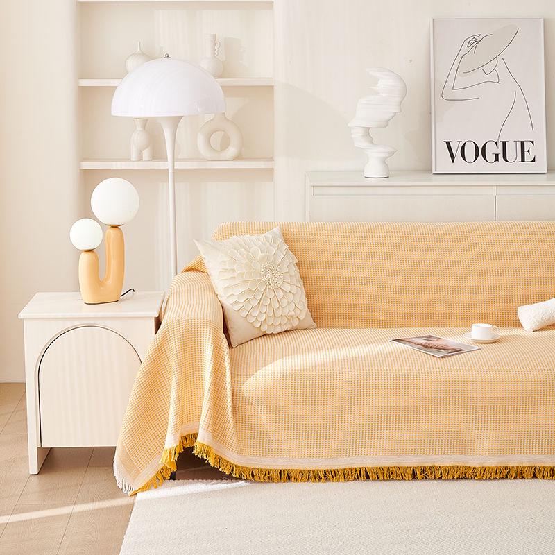 

Универсальный чехол на диван из хлопка и льна: Нескользящий, Полное покрытие, Вафельный дизайн для четырех сезонов 90x90 cm